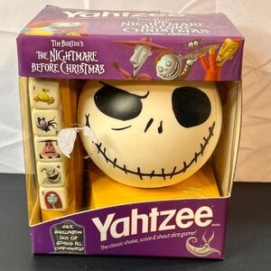 USAopoly Yahtzee Nightmare Before Christmas Travel Game Jack Skellington Purple